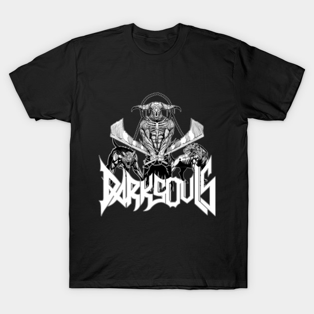 Capra Demon Metal Band Tee: Old School B&W Edition T-Shirt-TOZ